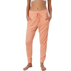 FP MOVEMENT FREE PEOPLE Mid Rise Jogger Pants Elastic Waist Peach Womens Size M